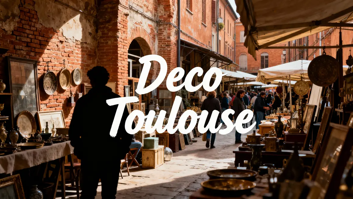 Illustration rue Toulouse Deco marché briques anciennes