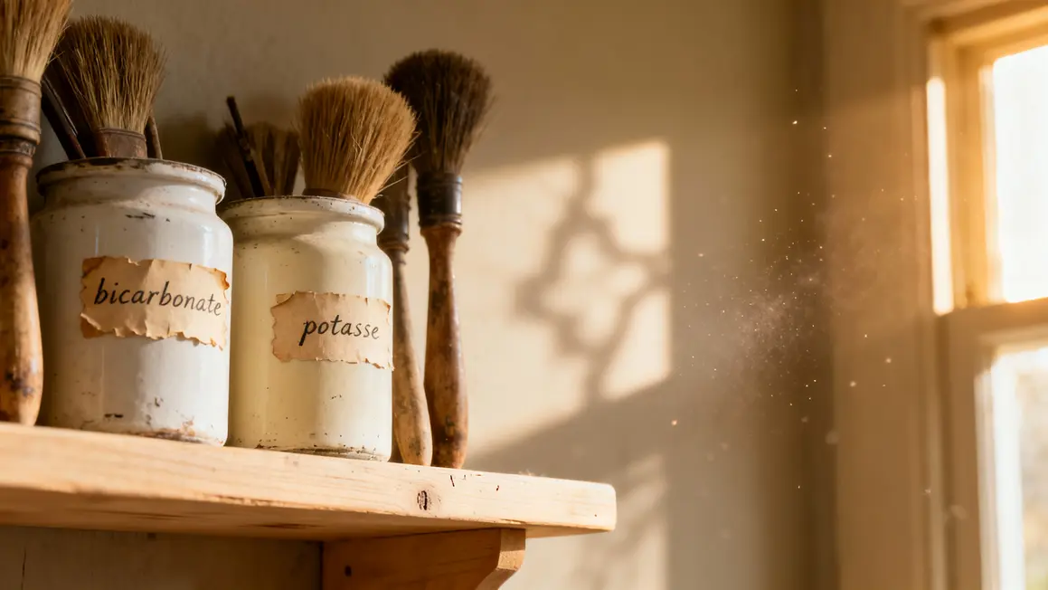 pots bicarbonate potasse brosses entretien vintage