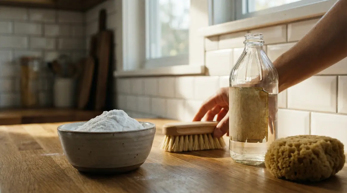saladier bicarbonate vinaigre nettoyage joints carrelage