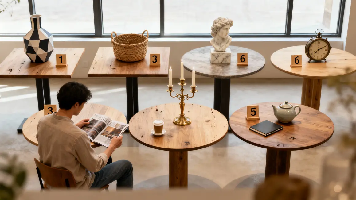Showroom ikea avec six collections de tables styles differents 2026