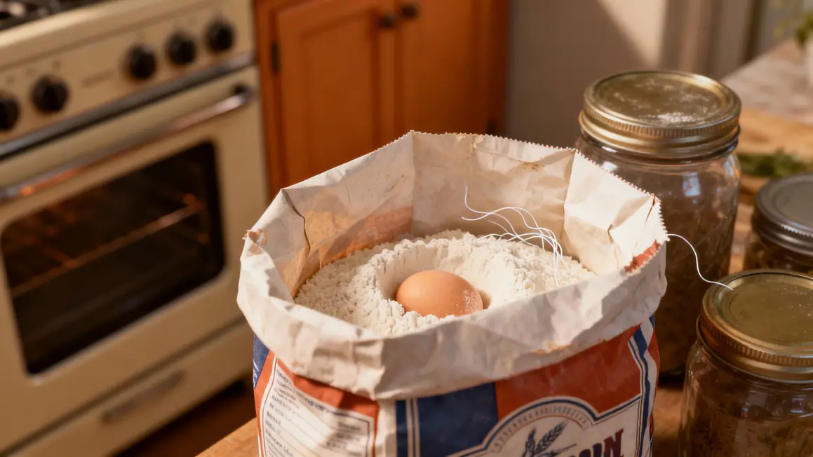 Œufs mites alimentaires et placard chaud cuisine
