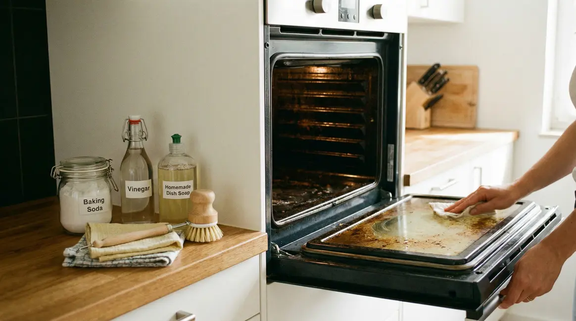 Four sale et produits naturels de nettoyage