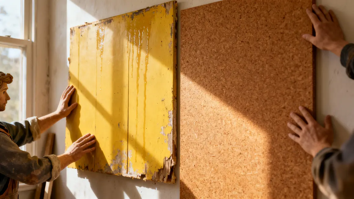 artisans pose isolation liège mur humidité