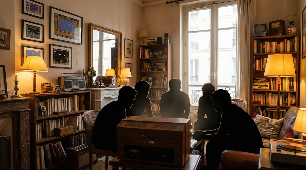 Scott Pilgrim EX studio vintage avec objets retro