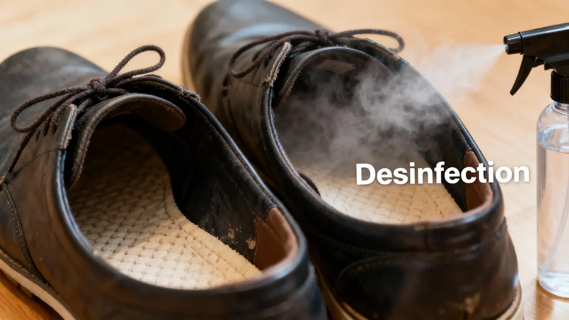Spray désinfection chaussures verrue plantaire