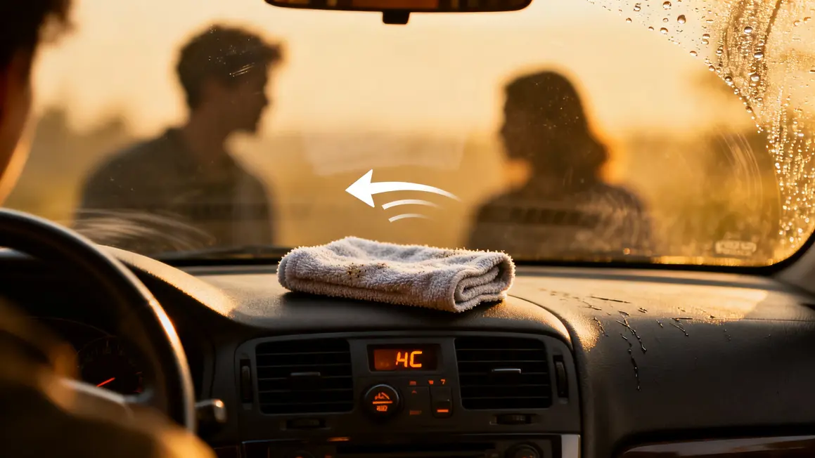 Chiffon microfibre pare-brise embué voiture