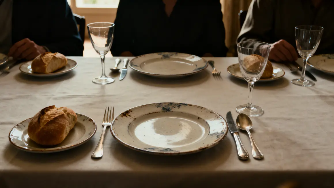 placement assiette a pain gauche vue table francaise
