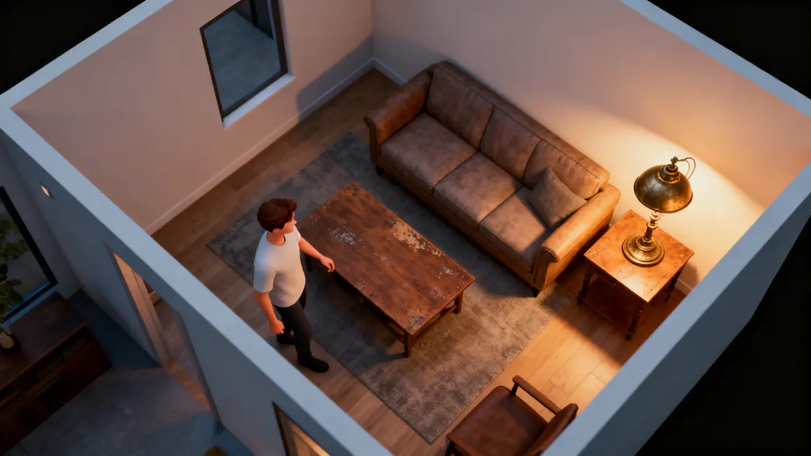 Plan maison vue écran logiciel décoration intérieure